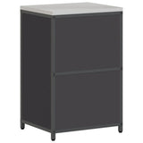 Kitchen Storage HATTEM Black 60 x 50 x 92 cm Steel 874989