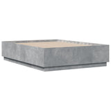 Bed Frame without Mattress Concrete Grey 120x190 cm Small Double 3209747