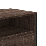 TV Cabinet Brown Oak 122x34x41 cm Engineered Wood 848583