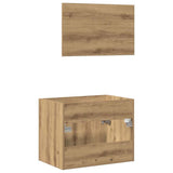 2 Piece Bathroom Furniture Set Artisan Oak Engineered Wood 862040