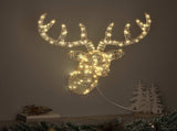 Reindeer Pull Sleigh Warm white 68 x 36.5 x62.5 cm PET 42019066