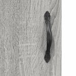 Highboard Grey Sonoma 69.5x34x180 cm Engineered Wood 3190019