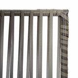 Room Divider 6 Panels Grey Poly Rattan 365386