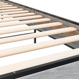 Bed Frame without Mattress Grey Sonoma 75x190 cm Small Single 845560