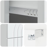 Wall-Mounted Bedside Cabinet White 33 x 34.5 x 40 cm 898125