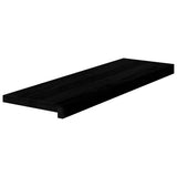 Stair Treads 2 pcs Brown Black 80x25x2 cm Solid Wood Oak 3283797