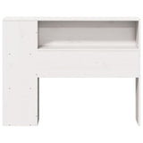 Headboard with Storage White 75 cm Solid Wood Pine 855646