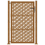 Garden Gate 100x150 cm Weathering Steel Cross Design 4101006