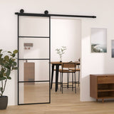 Sliding Door with Hardware Set 76x205 cm ESG Glass&Aluminium 3152146