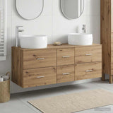 Bathroom Furniture Set 3 pcs Artisan Oak 49.5 x 44.5 x 66 cm 3405938