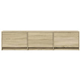 TV Cabinet with LED Sonoma 165 x 34 x 40 cm Engineered Wood 8006548