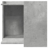 ZNTS Cat Litter Box Enclosure Concrete Grey 53x53x51 cm Engineered Wood 857754