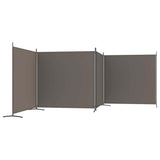 4-Panel Room Divider Anthracite 698x180 cm Fabric 350284