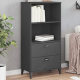 ZNTS Bookcase VIKEN Anthracite Grey 60x35x123 cm Engineered Wood 374949