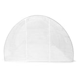 Greenhouse White Polyethylene mesh fabric and galvanised steel 45752