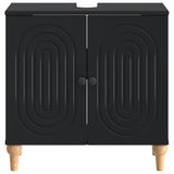Bathroom Sink Cabinet ALKMAAR Black 59.5 x 31.5x 59 cm 896126