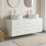 Bathroom Furniture Set 3 pcs White 49.5 x 44.5 x 65 cm 3405883