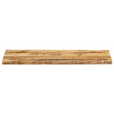 Table Top Live Edge 140x40x2.5 cm Solid Wood Rough Mango 370663