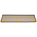 Stair Mats 15 pcs 65x21x4 cm Brown Rectangular Edge 134578