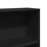 Bookcase Black 80x24x143 cm Engineered Wood 857845