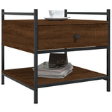 Coffee Table Brown Oak 50x50x50 cm Engineered Wood 833969