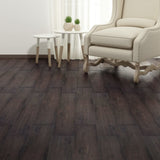 Self-adhesive PVC Flooring Planks 5.02 m 2 mm Dark Brown 245177