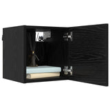 TV Cabinet Set 8 pcs 120 x 30 x 30 cm Black Oak Engineered Wood 3438613