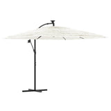 Garden Parasol with Steel Pole White 269x269x235 cm 4005081
