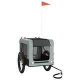 Pet Bike Trailer Grey and Black Oxford Fabric&Iron 93923