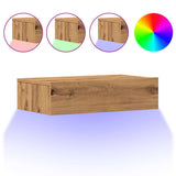 TV Cabinets with LED Lights 2 pcs Artisan Oak 60x35x15.5 cm 856346
