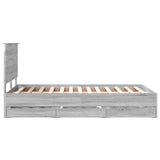 Bed Frame with Drawer Grey Sonoma 120 x 190 cm Engineer Wood 3409480