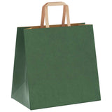 Paper Bags 250 pcs with Handles Green 26x17x25 cm 4101955