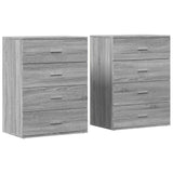 Sideboards 2 pcs Grey Sonoma 60x39x80 cm Engineered Wood 3276628