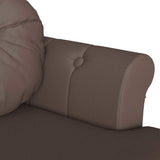 Chesterfield Bench Brown 120.5 x 65 x 75 cm Faux Leather 42019281