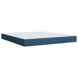 Box Spring Bed with Mattress Blue 180x200 cm Fabric 3285400