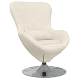 Egg Chair Cream 63 x 73 x 90 cm Velvet 42002733
