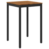 Garden Bar Table Natural and Black 70 x 68.5 x 105 cm 901334