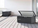 311L Galvanised Steel Garden Storage Box - Dark Grey T3398P549406