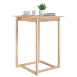 ZNTS Bar Table 80x80x110 cm Solid Wood Pine 822182