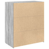 Sideboard Grey Sonoma 80x42.5x93 cm Engineered Wood 3281474
