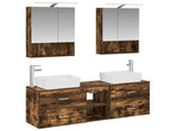 Bathroom Furniture Set 5 pcs Smoked Oak 3406843