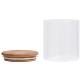 Storage Glass Jars with Bamboo Lid 10 pcs 600 ml 150695