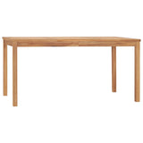 Garden Dining Set Warm Brown Solid Teak Wood Standard Durable 3059938