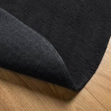 Rug HUARTE Short Pile Soft and Washable Black 160 cm 375125