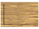 Rectangular Table Top 80 x 80 x 3.2 cm Square Solid Acacia Wood 938310