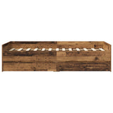 Bed Frame with Storage Old Wood 80 x 200 cm Engineered Wood 3429616