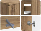 2 Piece Bathroom Cabinet Set ZWOLLE Artisan Oak Engineered Wood 3418007