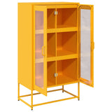 Highboard Mustard Yellow 68x39x123 cm Steel 853359