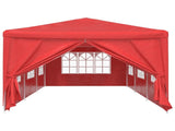 Party Tent 900 x 300 x 255 cm Red PE and Steel 42033000
