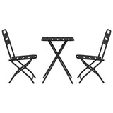 Bistro Set 3 pcs Anthracite Steel 42002954